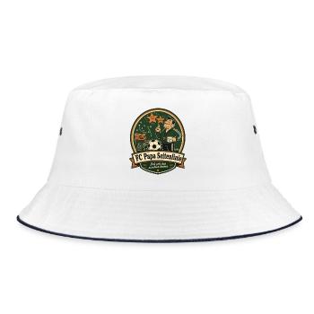 FC Papa Sideline - Bucket Hat - white/navy - Front