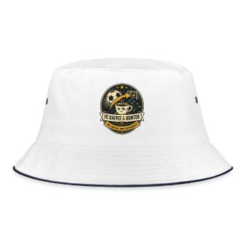 FC Kaffee & Konter - Bucket Hat - Weiß/Navy - Vorne