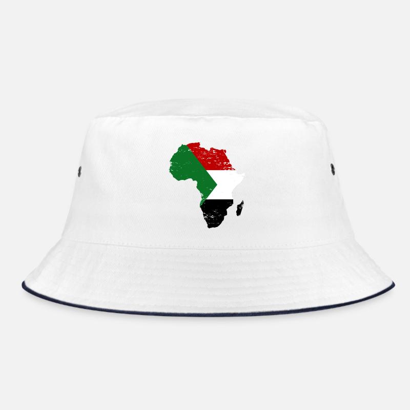 Sudan_Flagge_Afrika_used Bucket Hat
