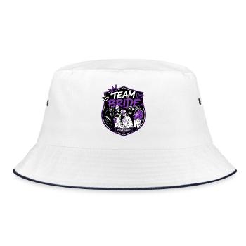 Team Bride Streetwear Squad Edition - Bucket Hat - Weiß/Navy - Vorne