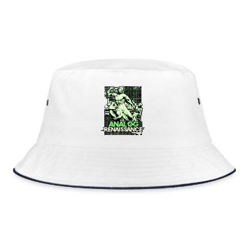 Analog Renaissance - Bucket Hat - white/navy - Front