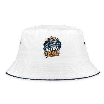 Ultra Trail Runner - Bucket Hat - white/navy - Front