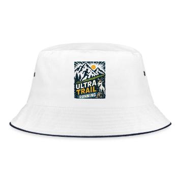 Ultra Trail Running - Bob - blanc/marine - Devant