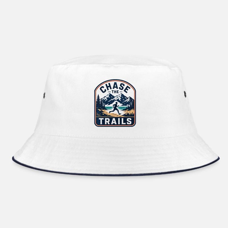 Chase the Trails Mountain Runner Abzeichen Bucket Hat