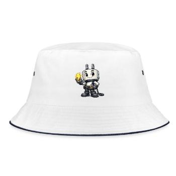 Electrician Tools Power Technology Design - Bucket Hat - white/navy - Front