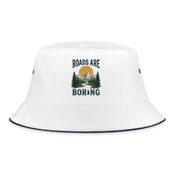 Course en sentier - Les routes sont ennuyeuses - Bob - blanc/marine - Devant