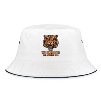 WILD HEARTS CLUB Los Angeles 1994 - Vintage Tiger - Bucket Hat - white/navy - Front
