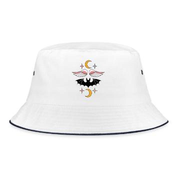 Chauve-souris et ailes d’ange - Bob - blanc/marine - Devant