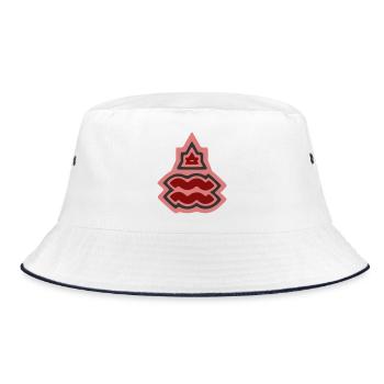 Tierkreis-Stammes-Wassermann und Luft - Bucket Hat - Weiß/Navy - Vorne