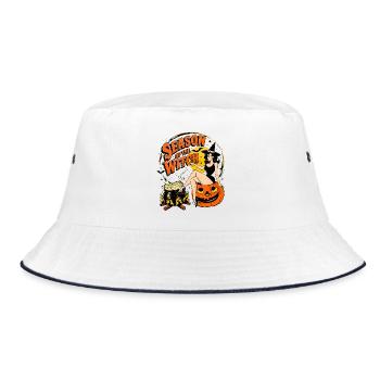 Witch Harvest Night - Bucket Hat - white/navy - Front