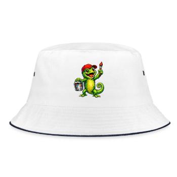 Caméléon avec couleur - Bob - blanc/marine - Devant