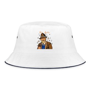 Anton Günther, Miriquidi Liedermacher - Bucket Hat - Weiß/Navy - Vorne