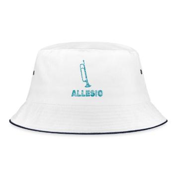 Trompeten Allesio - Bucket Hat - Weiß/Navy - Vorne