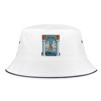 Segelkunst - Bucket Hat - Weiß/Navy - Vorne