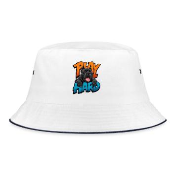 Cane Corso - Bucket Hat - Weiß/Navy - Vorne