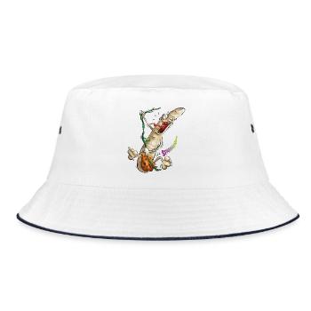 Spargeltarzan - Bucket Hat - Weiß/Navy - Vorne