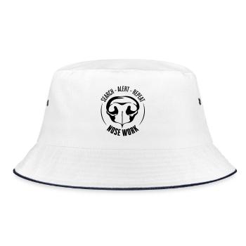 NOSE WORK Search Dog Nose Work Dogs Dog - Bucket Hat - white/navy - Front