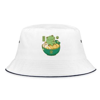 Grenouille Ramen Kawaii - Bob - blanc/marine - Devant