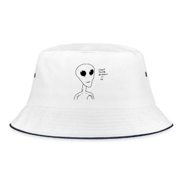 Alien Merci d’avoir cru en moi graphique - Bob - blanc/marine - Devant