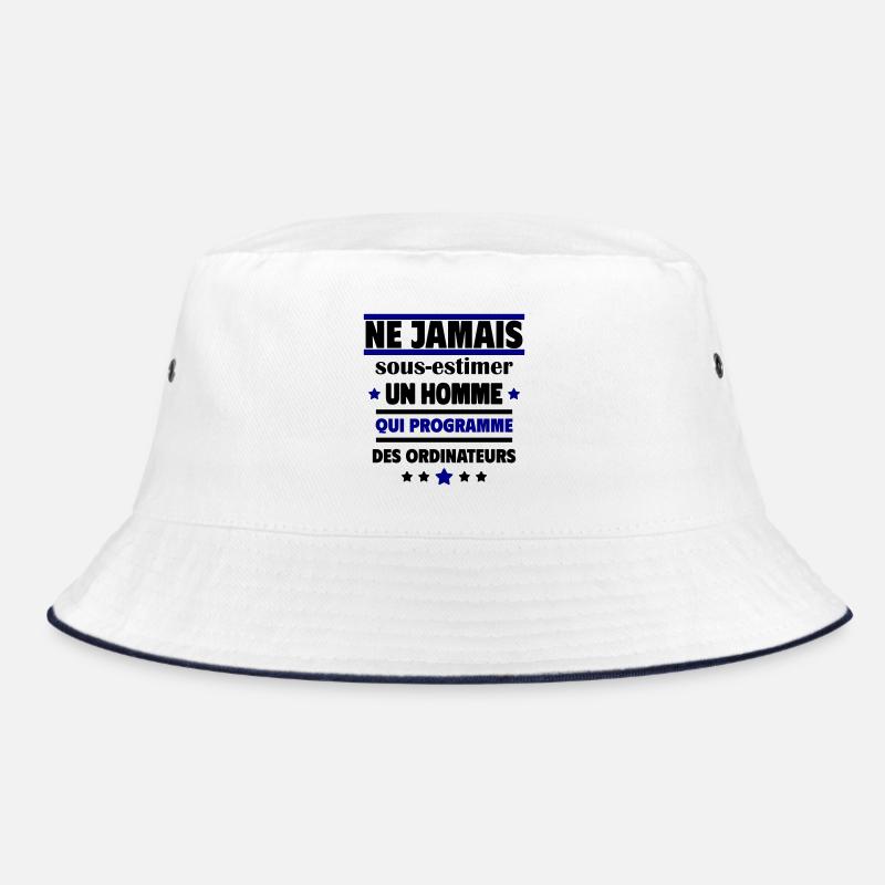 Unterschätzen Sie niemals einen Mann, der programmiert Bucket Hat
