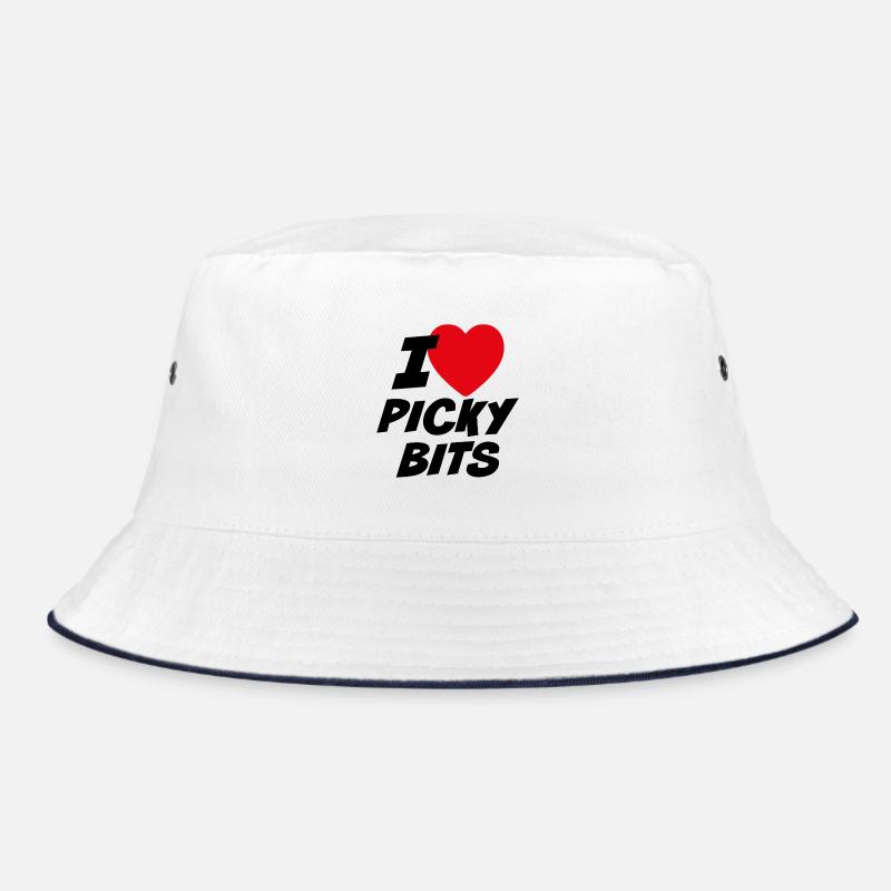 Ich liebe wählerische Bits Bucket Hat