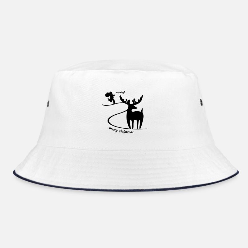 Rentier wartet auf den Weihnachtsmann Bucket Hat