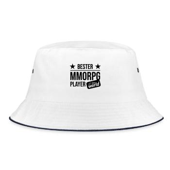 Best MMORPG Player Of The World - Bucket Hat - white/navy - Front