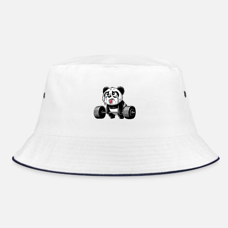 Panda Strength Training: Humorous Bucket Hat
