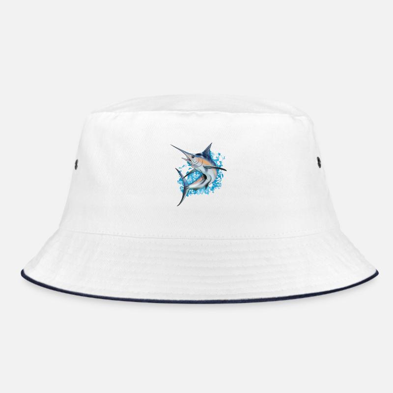 Marlin - Bucket Hat - white/navy