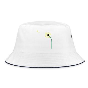 Dandelion,Dandelion,Buttercup, ✔ - Bucket Hat - white/navy - Front