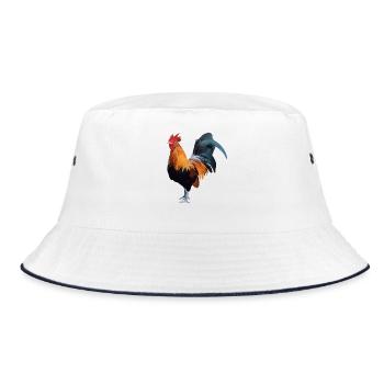 Hahn - Bucket Hat - white/navy - Front