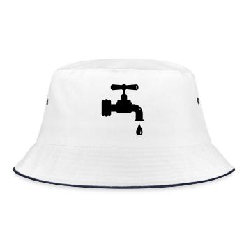 A dripping tap - Bucket Hat - white/navy - Front