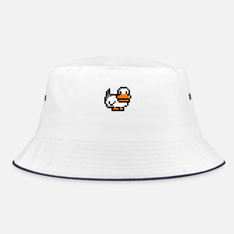 Retro duck - Bucket Hat - white/navy