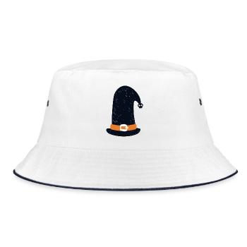 hexenhut - Bucket Hat - Weiß/Navy - Vorne