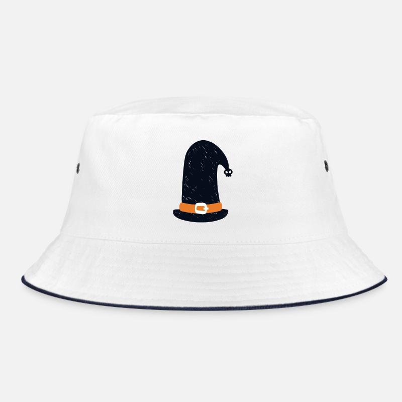 hexenhut - Bucket Hat - Weiß/Navy