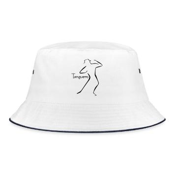 Tango-5 - Bucket Hat - Weiß/Navy - Vorne
