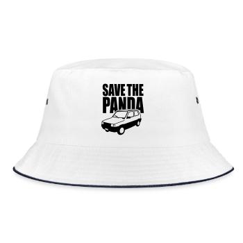 Save the panda - Bucket Hat - white/navy - Front