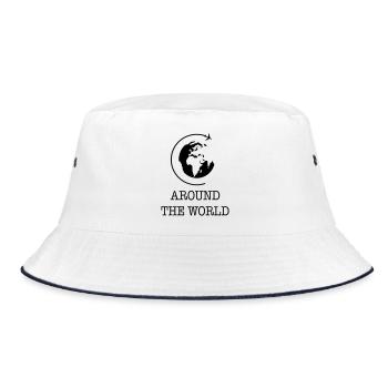 World tour - Bucket Hat - white/navy - Front