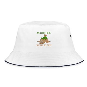 Sloth Running Team - "Nous y arriverons" - Bob - blanc/marine - Devant