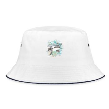 Killerwal - Bucket Hat - Weiß/Navy - Vorne