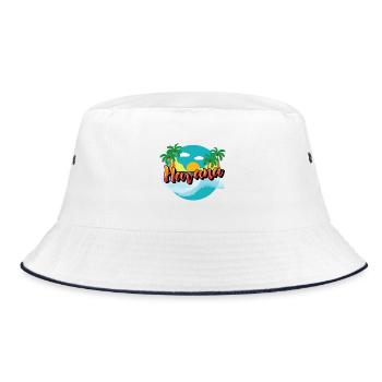 Havanna Kuba Karibik Urlaub Kreuzfahrt - Bucket Hat - Weiß/Navy - Vorne