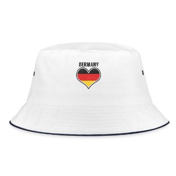 Germany - Bucket Hat - Weiß/Navy - Vorne