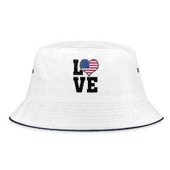 Love USA - Bob - blanc/marine - Devant