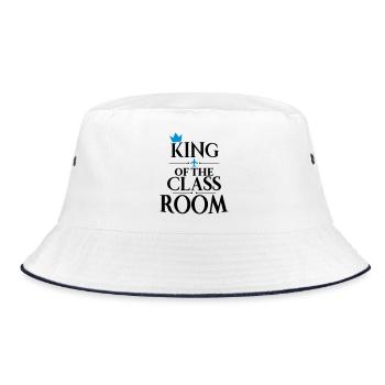 Schüler - Bucket Hat - Weiß/Navy - Vorne