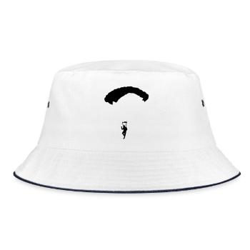 Fallschirm - Bucket Hat - Weiß/Navy - Vorne