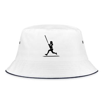 Jump - Bucket Hat - white/navy - Front