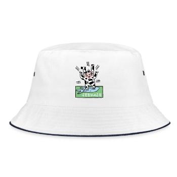 Seehase - Bucket Hat - Weiß/Navy - Vorne