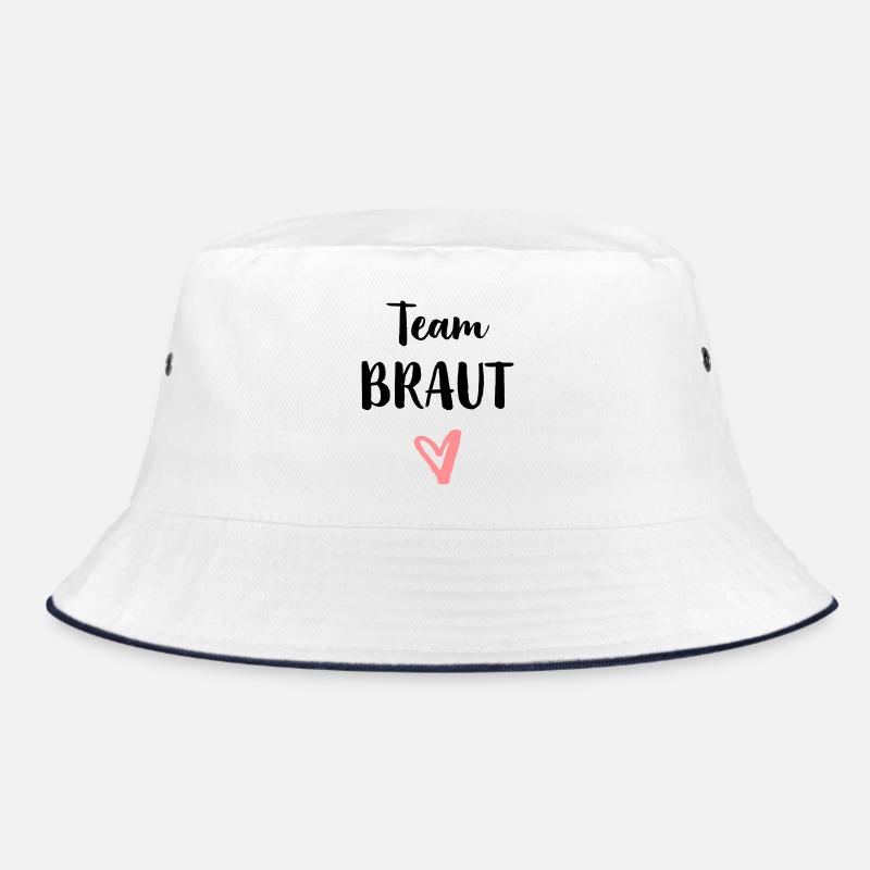 Team bride heart bachelor party Bucket Hat