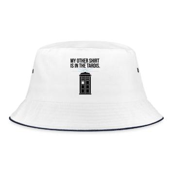 My Other Shirt Is In The Tardis - Bucket Hat - Weiß/Navy - Vorne