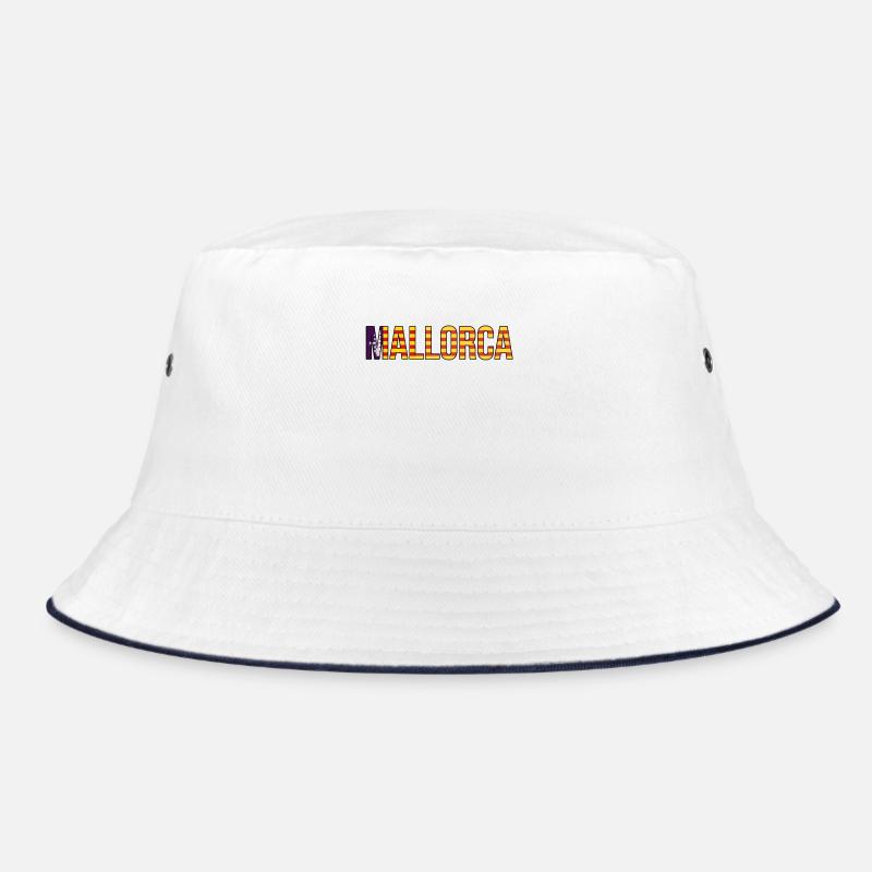 Mallorca Stripe Lettering Bucket Hat